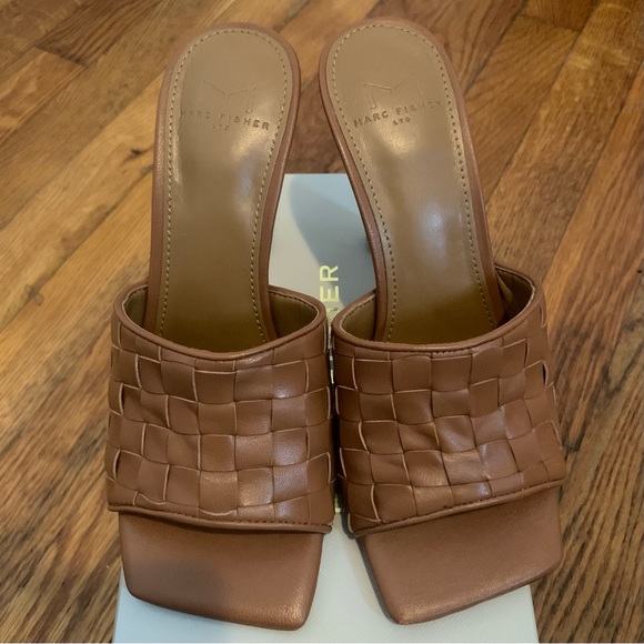 Marc Fisher Mildara Woven Leather Mules - Picture 2 of 4